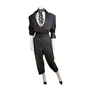Vintage Burberrys Men’s Suit | Pre-1999 Logo | Suspender Buttons Gender Neutral